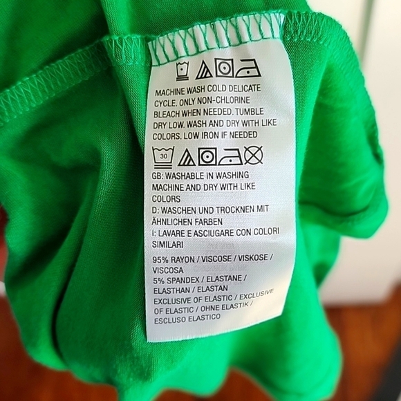 Jason Wu Kelly Green Tiered Casual dress size - Picture 6 of 7